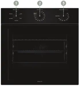 INALTO IOSO605M-R 60cm 5 Function Oven with Manual Minute Minder