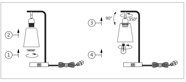 BYBLIGHT 3-Way Dimmable Touch Control -
