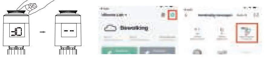 HIHOME Smart Radiator Thermostat User Manual - Add Thermostat