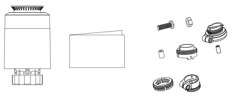 HIHOME Smart Radiator Thermostat User Manual - What’s inside the box