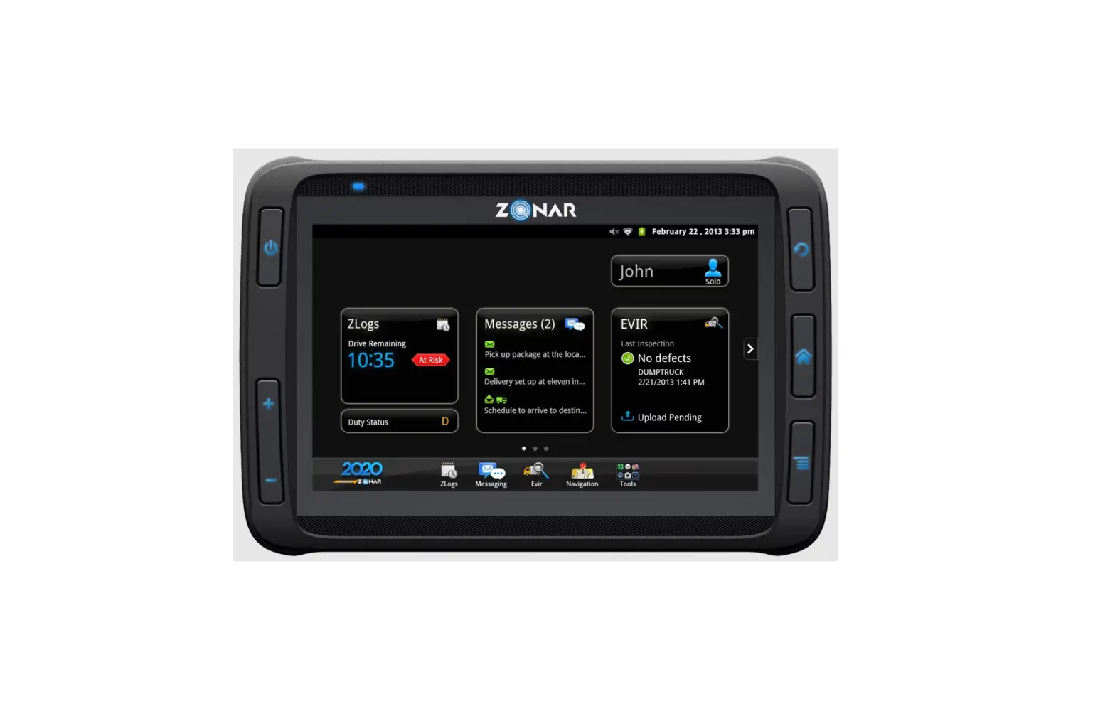 Zonar Logs Android User Manual Zonar Logs Android User Manual