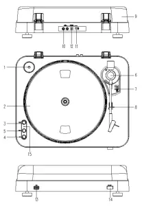Lenco LBT 120 35 and 45 RPM Sem Automatic Belt Drive-Assembly1