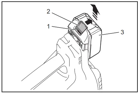 makita XBU03 Brushless Cordless Blower - Attaching the shoulder strap 3