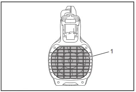 makita XBU03 Brushless Cordless Blower - Cleaning the machine 1
