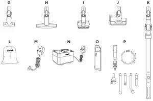 Shark IZ300UK Series Anti Hair Wrap DuoClean and Powerfins Cordless Vacuum Cleaner - ADDITIONAL ACCESSORIES 2