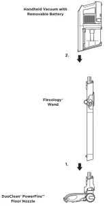 Shark IZ300UK Series Anti Hair Wrap DuoClean and Powerfins Cordless Vacuum Cleaner - ASSEMBLY