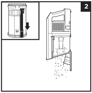 Shark IZ300UK Series Anti Hair Wrap DuoClean and Powerfins Cordless Vacuum Cleaner - DUST CUP 2