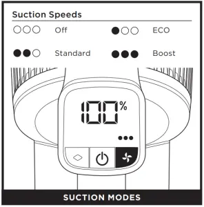 Shark IZ300UK Series Anti Hair Wrap DuoClean and Powerfins Cordless Vacuum Cleaner - SETTINGS 4