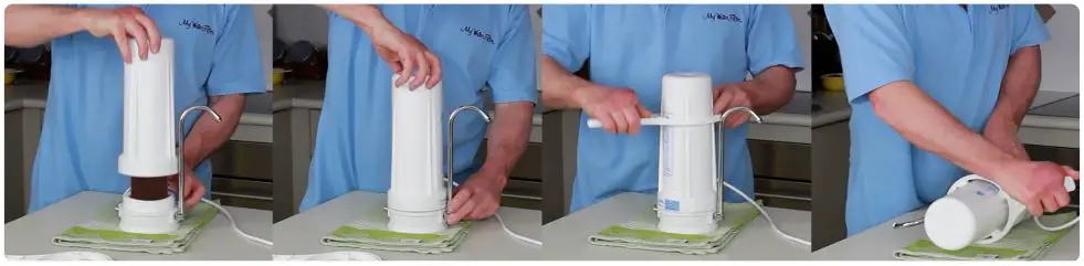 MyWaterFilter Ultrapure Aragon 10” Twin Benchtop Water Filter With Fluoride Removal Instruction Manual - Get the new Aragon cartridge