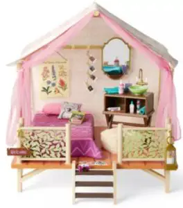 American Girl AG-GOTY-GVF54-2B70 Kira's Comfy Platform Tent