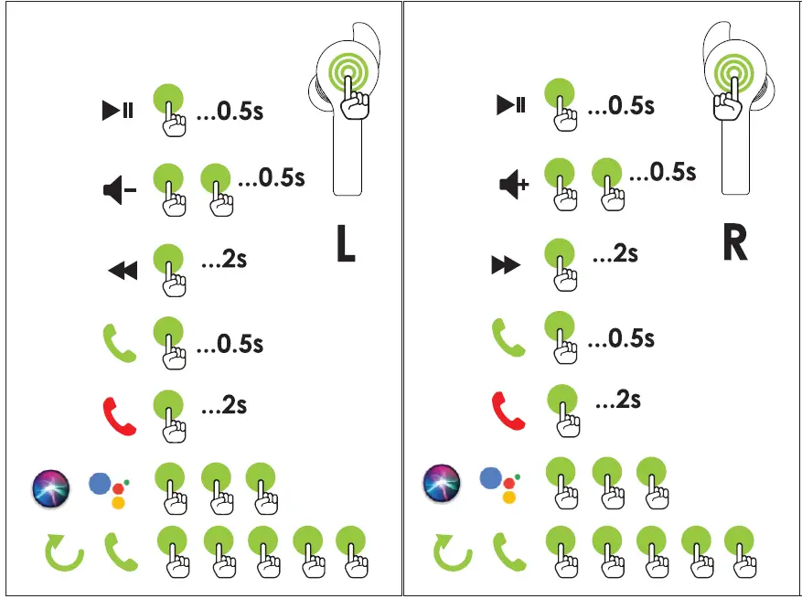 BOOMPODS Bassline Go True Wireless Earbuds User Guide 04