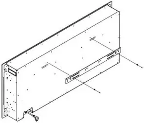Rocita IF-1350TCL Electric Fireplace---hooks