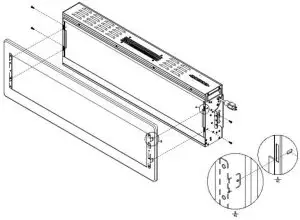 Rocita IF-1350TCL Electric Fireplace---ireplace