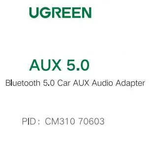 UGREEN CM310 Car Bluetooth Audio Receiver User Manual