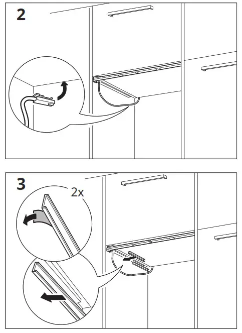 IKEA 604.635.54 MITTLED Led Ktchn Drawer- 2