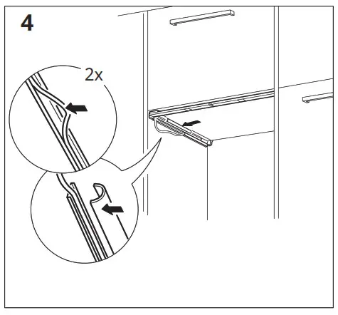 IKEA 604.635.54 MITTLED Led Ktchn Drawer- 4