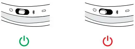 Jabra Ear Wireless Headphone - Power on off