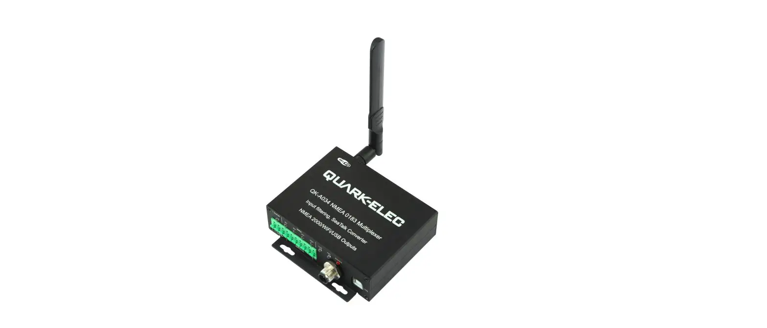 Quark-elec Qk-a034 Bi-directional Nmea 2000 To Wifi And Usb Multiplexer Instruction Manual