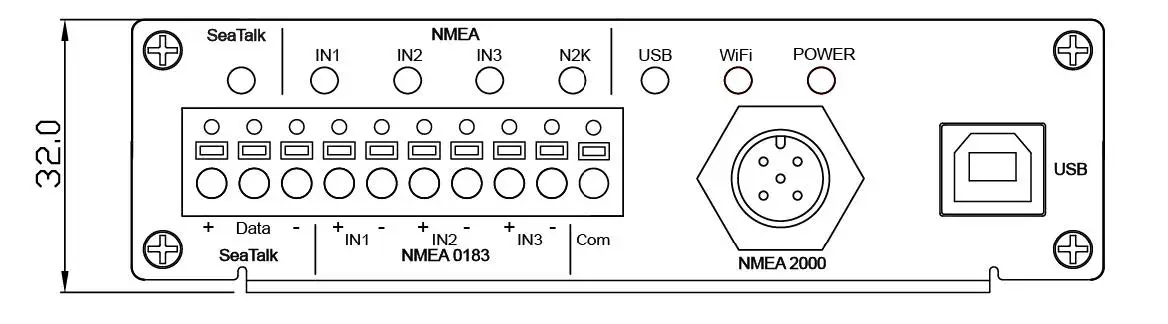 QUARK-ELEC QK-A034 Bi-Directional NMEA 2000 to WIFI and USB Multiplexer fig-3