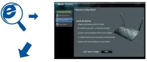 FIG 4 Launch the web browser and follow the Quick Internet Setup