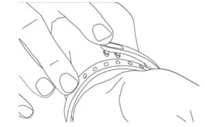 Securing your wristband