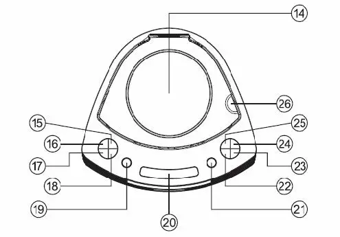 HELLO KITTY KT2063 Stereo Compact Disc player with AM and FM Digital Dual Alarm Clock Radio FIG-5