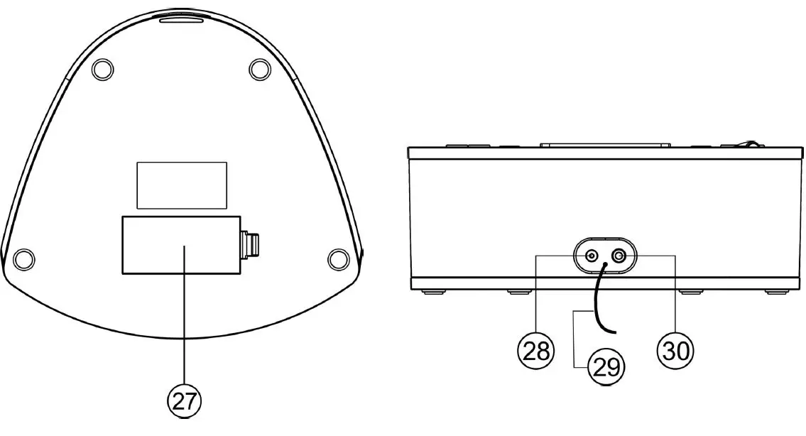 HELLO KITTY KT2063 Stereo Compact Disc player with AM and FM Digital Dual Alarm Clock Radio FIG-6
