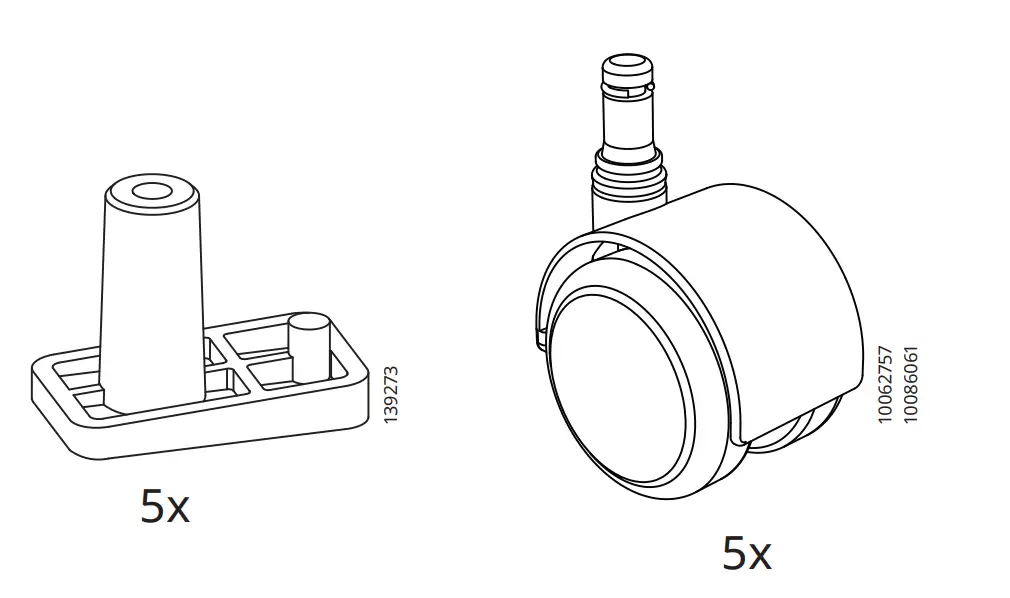 IKEA 304.029.96 SKRUVSTA Swivel Chair fig2