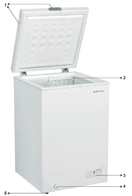 JOCEL JCH-100 Congelador Horizontal Horizontal Freezer 1