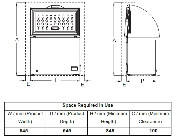 JOCEL JCH-100 Congelador Horizontal Horizontal Freezer 5