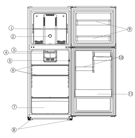 ConServ MDRF 1010ESE Frost Free Refrigerator Owner's Manual - Features