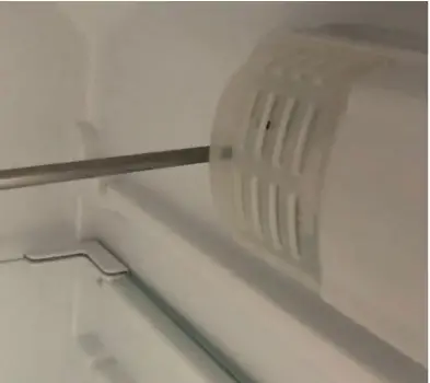 BUSH BEUCFR6082 Integrated Under Counter Fridge - change lamp