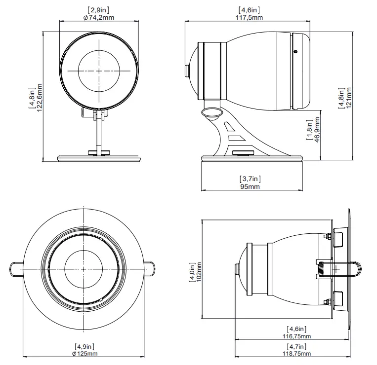 K ARRAY KT2 KT2HV Tornado Multi-Purpose 2 Inch Point Source Loudspeaker - FIG 1