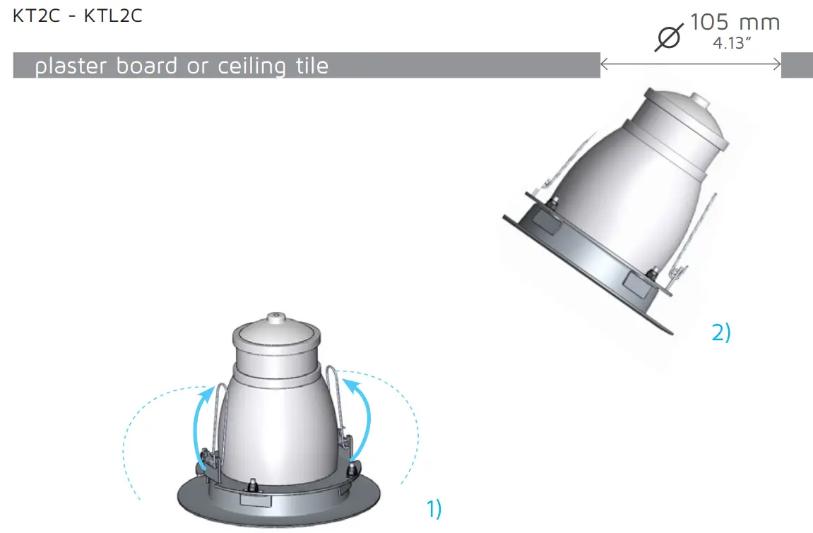 K ARRAY KT2 KT2HV Tornado Multi-Purpose 2 Inch Point Source Loudspeaker - INSTALLATION 1