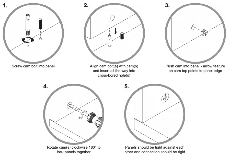 how to use the cam lock system