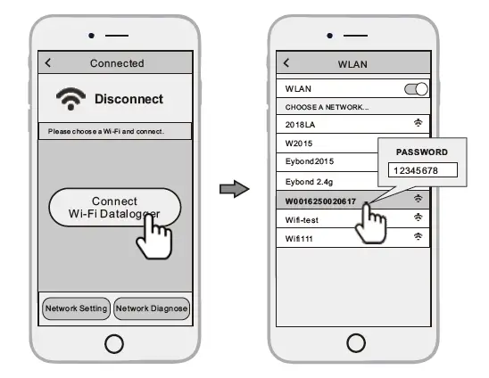 Connect Wi-Fi Datalogger