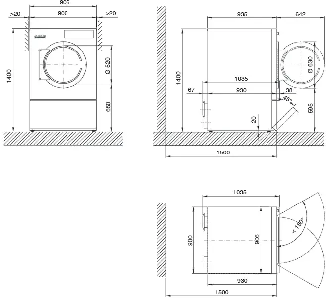 Miele-PDR 918-Commercial-Tumble-Dryers-fig-1