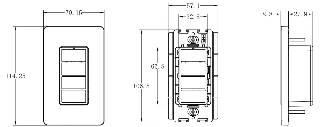 Daintree WWD2 4IW Wireless Controls Wireless Scene Switch - fig 9