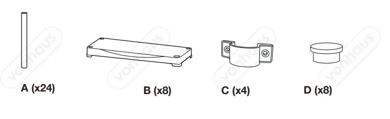 VonHaus-3500133-4-Tier-Black-Shelving-Unit-FIG-1
