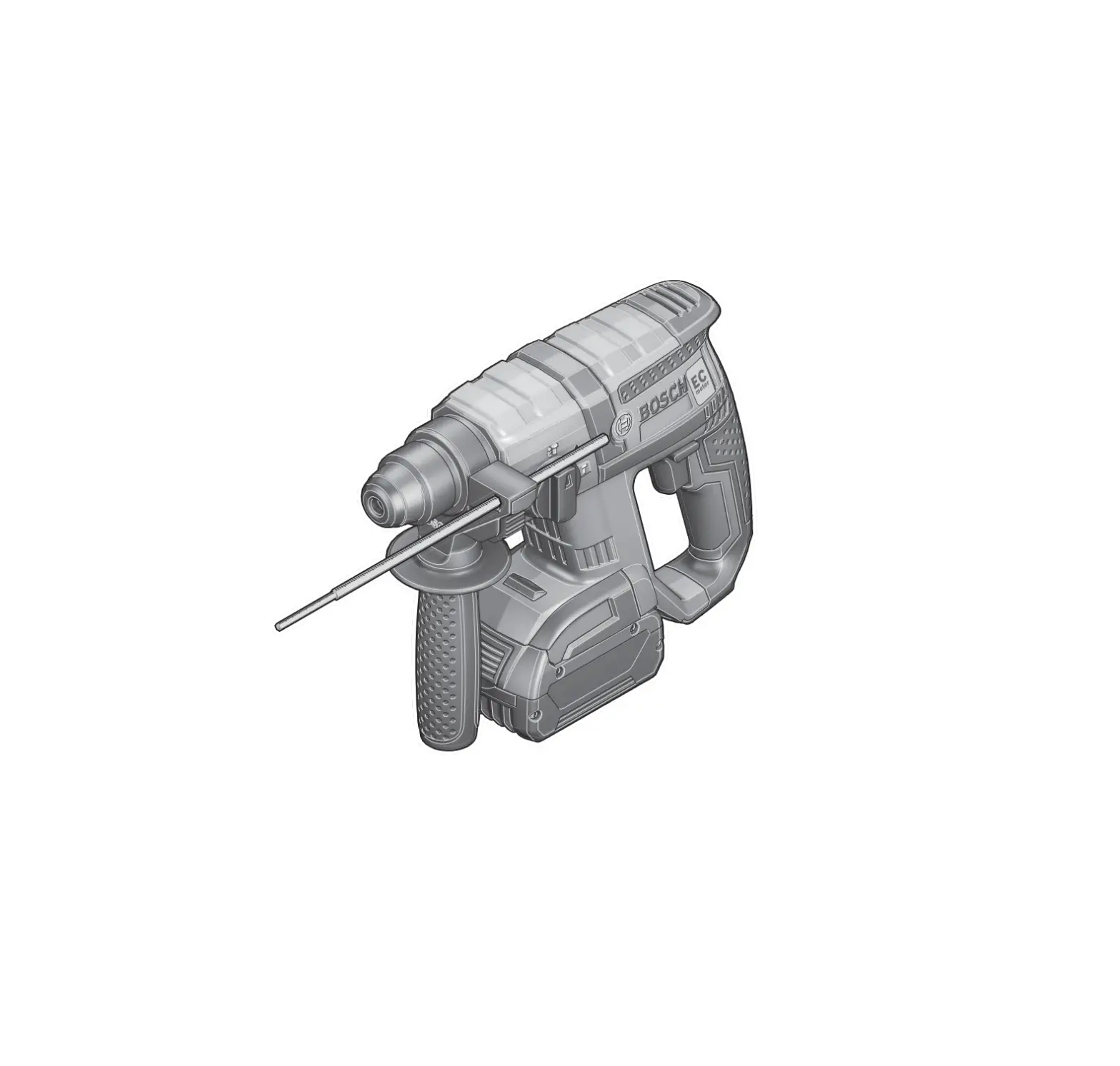 Bosch Gbh 18 V-ec Professional Cordless Brushless Rotary Hammer Instruction Manual