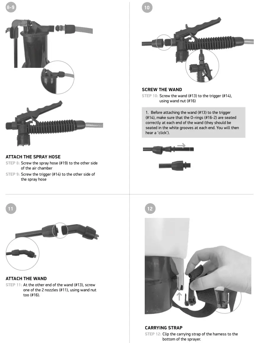 OREGON 518769 16L Pressure Sprayer - Instructions 2