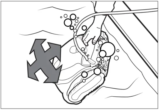 Sink Cleaner to the Bottom of the Pool