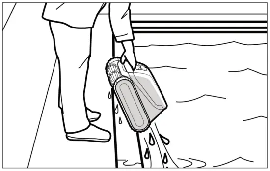 Cleaner Vertical to Drain Wate