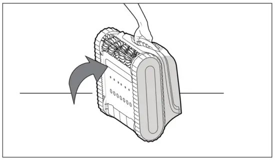 Cleaner in Upright Position