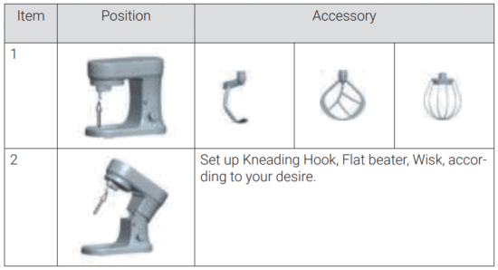 BluMill SL-9831 Stand Mixer 1200W - figure 3