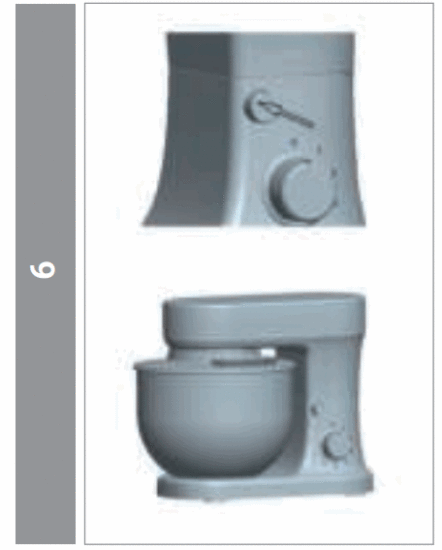 BluMill SL-9831 Stand Mixer 1200W - figure 9