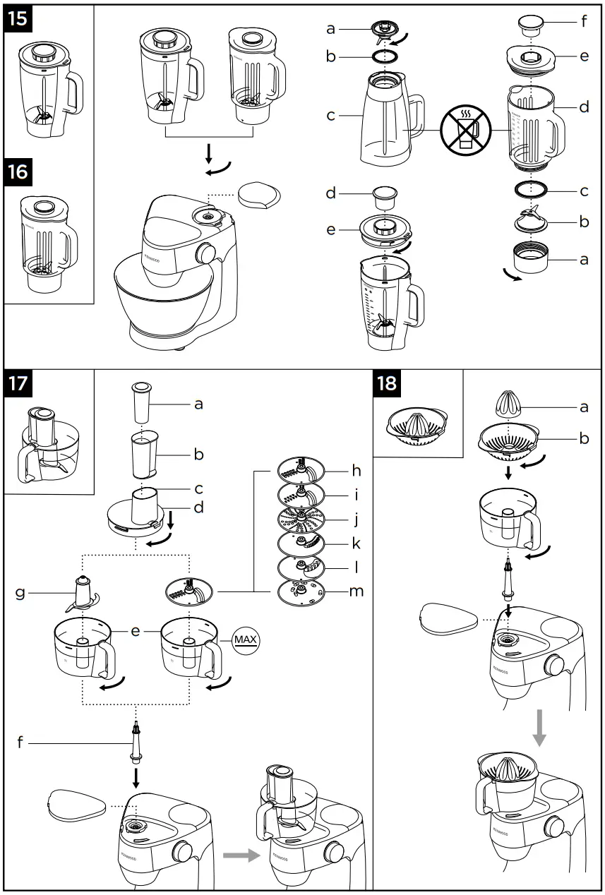 KENWOOD KHC29 H0WH Food processor - Fig 2