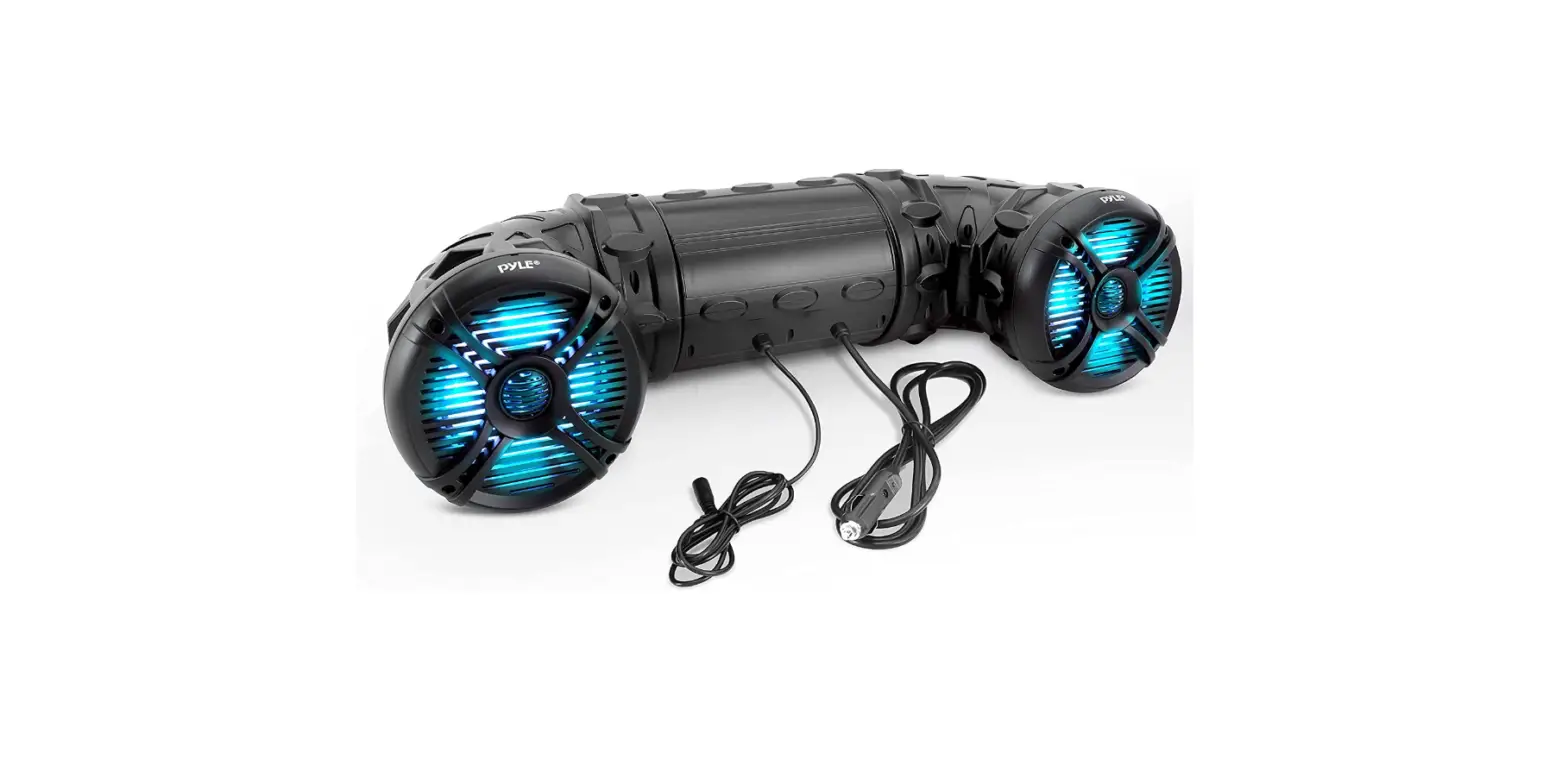 Pyle Marine Atv Powered Speakers - 4.0 Wireless Bluetooth-complete Features/user Instruction