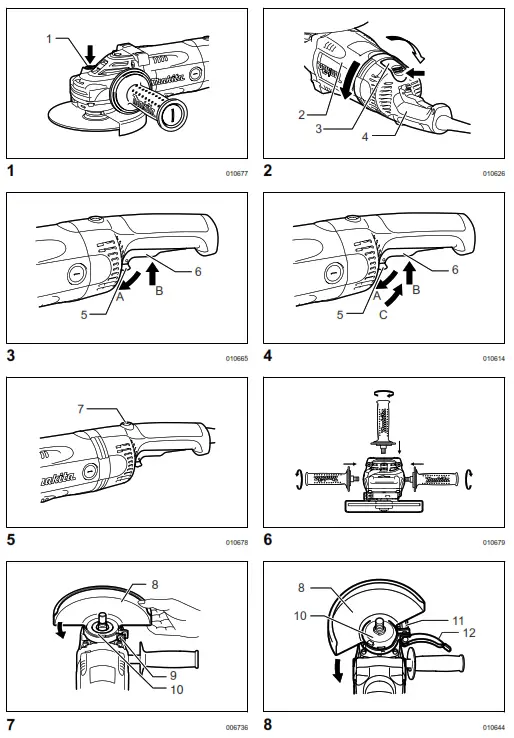 makita GA7020R Angle Grinder - fig1