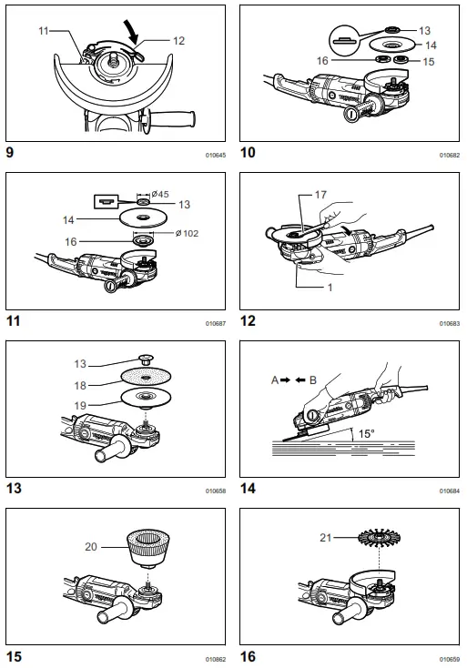 makita GA7020R Angle Grinder - fig2